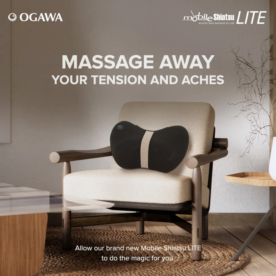 OGAWA Mobile Shiatsu Lite Shiatsu Kneading Massage Pillow [Free