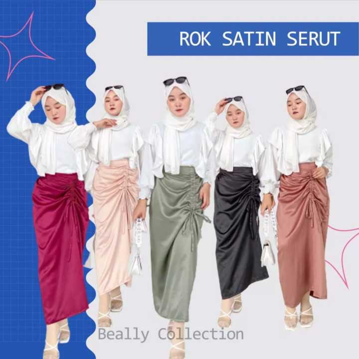 Rok Serut Crinkle Premium Airflow/Rok Serut Wanita Casual Flowy korean ...