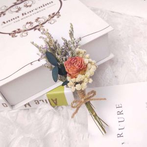 ZYJC MALL Beautiful Pampas Grass DIY Party Decoration Rose Photo Props Home Decor Real Natural Bouquet Artificial Flowers Fake Flowers Artificial flowers