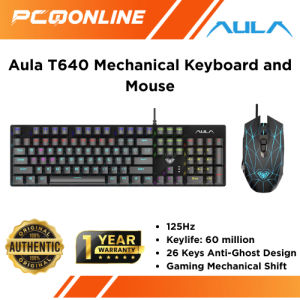 Aula T640 Mechanical Wired Gaming Keyboard and Mouse