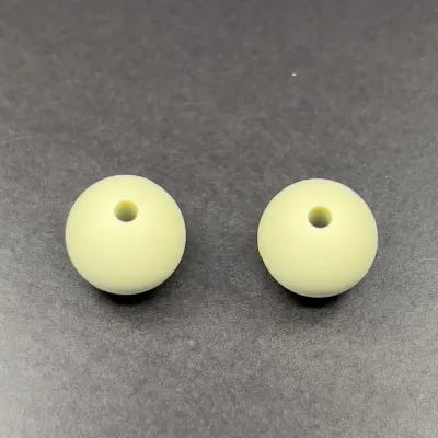 Veeds 2 Pcs Round Bead 10mm Silicone DIY Beads Art and Craft