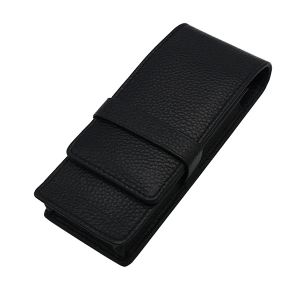 Pen Bag Pen Storage Pencil Bag Wancher Genuine Leather Fountain Pen Case Cowhide 3 Pens Holder Pouch Sleeve2026
