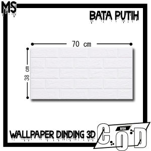 Paket 5 Lembar Wallpaper Dinding 3D Motif Corak Batu Alam | ukuran 70 x 38 cm