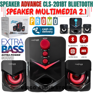 Advance Cls-201bt Speaker Bluetooth Usb Multimedia Aktif 2.1 Stereo Music Box Sub Woofer Karaoke | Speaker Advance Cls-201bt Stereo/Speaker Bluetooth Extra Super Bass/Salon Aktif Multimedia Speaker 2.1 Advance Cls201 – Vas