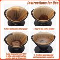 100PCS V60 Coffee Filter Paper No Bleach Drip Coffee Maker Filter With Anti Dust Storage Box. 
