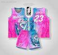 MARLINS 01 PINK BASKETBALL JERSEY FREE CUSTOMIZE NAME AND NUMBER ONLY full sublimation high quality fabrics. 