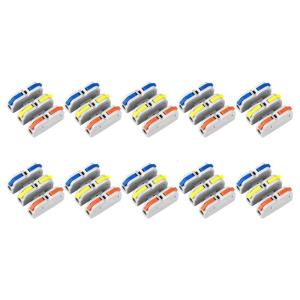 10Pcs Quickly Connect Wire Splices Connectors Splicable Quick Terminals Block Wire Splitters Push-in Home Terminals Block