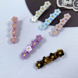 [SG|Childhood Memory] Premium⭐6 PCS 5cm Acetate Alligator Hair Clips Crocodile Leopard Print Hair Barrettes Girls Hair Clips for Kids