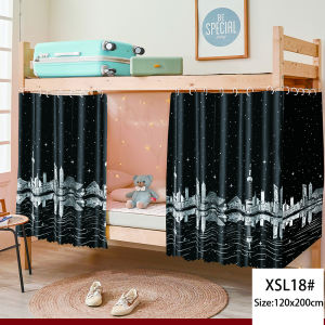 BUY 1 TAKE 2 3PCS Double Deck Curtain With Dust Top 120*200cm Privacy Curtain Upper Dormitory Bed Curtains Set Kulambo Net Family Size Dormitory Mosquito Tent Curtain For Double Deck Bed
