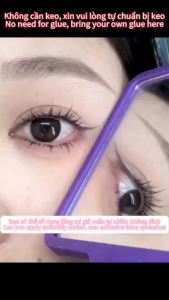 ขนตาปลอมแบบมีกาวในตัว 288 คลัสเตอร์ ไม่จำเป็นต้องใช้กาวขนตาปลอม แบบมีกาวในตัว ระดับเริ่มต้น ยาว 10-13mm ขน  ตา