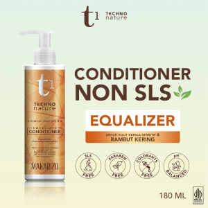 Makarizo T1 Techno Nature Equalizer Conditioner 180 mL - Shampo Non SLS / Sampo / Gentle Shampoo / Paraben Free / No Sulfat / Hair Care Hair Treatment Perawatan Rambut