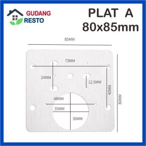 PLAT ENGSEL LEMARI KABINET PALTE PERBAIKAN REPAIR SERVICE SERVIS RAK CABINET DOOR ENGSEL SENDOK HINGE PENGUAT STAINLESS STEEL