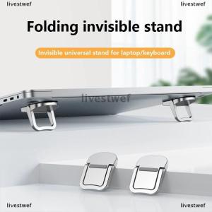 [COD] livestwef 1 Pair Mini Portable Legs For Pro Huawei Xiaomi Notebook Aluminum Base Support Tools Laptop Stand Radiator For Keyboard Holder