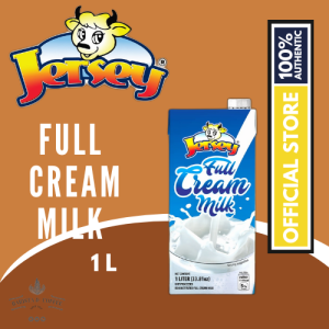 Jersey Full Cream Milk  1L  X12 Wholecase  - Fresh Creamy Nutrient-Rich Dairy for Everyday Use
