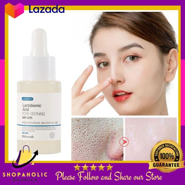 SPB-Korean Lactobionic Acid Shrink Pores Serum Hyaluronic Firming Skin ...