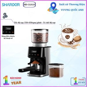 Máy xay hạt cà phê Espresso cao cấp Shardor BD-CG018 Dung tích ngăn chứa hạt 350g