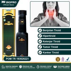 Obat Tiroid Paling Ampuh Tiroid Di Leher Teroid Hipertiroid Kelenjar Tiroid Penghilang Benjolan Tiroid Lipoma Ganglion Kelenjar Getah Bening - Mbiopro Asli Original