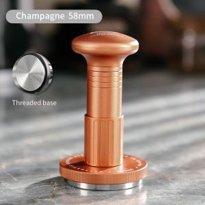 BINCOO Third Generation Coffee Elastic Tamper Automatic Constant Force Tamper Threaded Bottom Waffle Bottom 51MM/58MM
