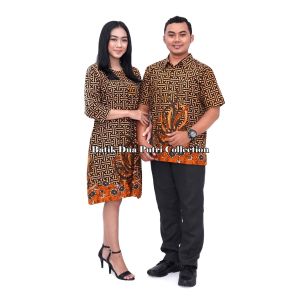 HARGA SATUAN!!! Couple Batik Dress & Kemeja Wanita Motif Widik