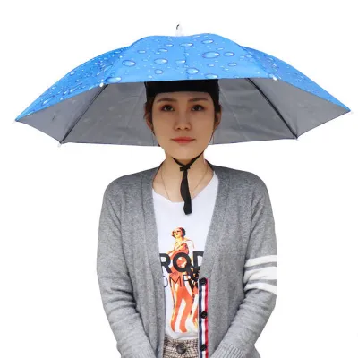 Mũ Ô Đội Đầu Dù Đội Đầu Gấp Gọn Che Nắng Mưa Tiện Lợi Cho Câu Cá Du Lịch Phượt