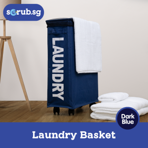 Laundry Basket With Wheel + Foldable w/ Detachable Mesh [New Arrival]