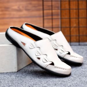 GIOVINO FRANKY Sepatu Slop Casual Kulit Pria Sepatu Kondangan Pesta Kerja Cowok/Cowo Elegan Keren Dari Kulit Sepatu Slip On Pantofel Murah Keren Kulit Untuk Dewasa Sepatu Casual Selop Terbaru 2022