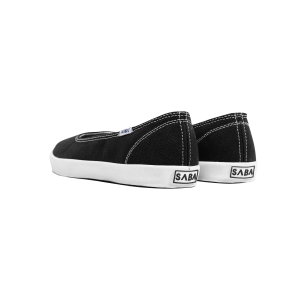 SABA Women Tulip Black White - Sepatu Lokal Wanita Original 100% | Sneakers Wanita | Flat Shoes TLP 01