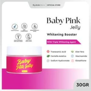 KYMM SKIN Baby Pink Jelly Whitening Booster Moisturizer | Pelembab Muka Pencerah X Jill Skin