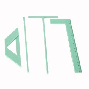 DECALE Spacing Guide Binding Ruler Set L-ruler T-ruler Book Binding Ruler Drawing Tools Journal Ruler Scrapbooking Tool Album Making