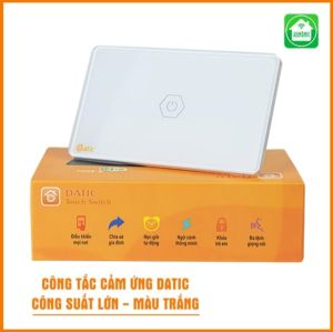 Công tắc cảm ứng wifi 1 nút Datic Công Suất Lớn 3000W điều khiển từ xa hẹn giờ.