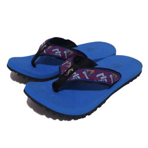 Slippers SANTH008 tribal design with blue slipsole (Available Sizes 5 6 7 8 9 10 11 12)