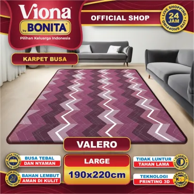 [190x220] Karpet Busa Malaysia Minimalis 16mm – Anti Selip | Viona Bonita