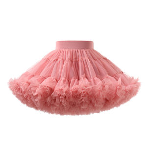 Kids Girls Tutu Skirt Princess Girls Half Body Cloth Soft Gauze Dance Party Outfit 4-8 Year Old