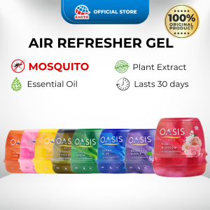 OASIS Air Freshener Gel Mosquito Repellent  With Natural Essential Oil Pewangi Rumah 200g
