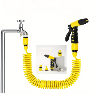 HW050- 10M Retractable Automotive Tools Car Cleaning Gun Garden Hose Equipped with High-Pressure Nozzle Versatile Watering Gun Car Wash Tool Kit Suitable for Home Garden And Industrial Use.