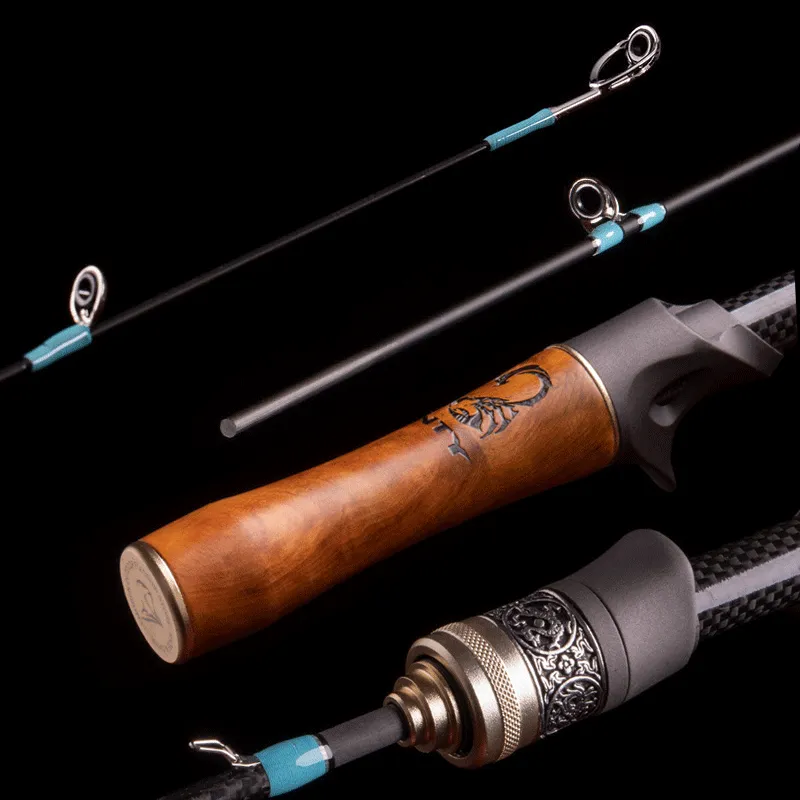 NEWCOAST Fishing Pole Solid Tip UL Fishing Rod Ultra Light Spinning Rod  Baitcasting Rod Carbon Lure Rod Casting Rod Fishing Tools