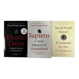 Sách 20243/bộ sách Yuval Noah Harari (Sapiens homo Deus 21 bài học cho Thế Kỷ 21) cuốn Sách bìa mềm bằng tiếng Anh