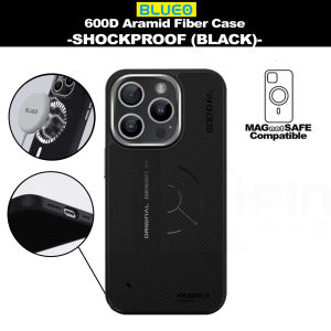 Blueo Aramid Carbon Fiber 600D Case For iPhone 15 Pro Max 15 Pro 14 Pro Max Limited Edition Dragon