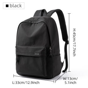 MOYYI Mens Backpack Waterproof Business Vintage Computer Notebook Zipper Backpacks Large Capacity Bag For College Youth