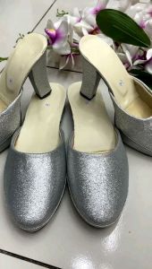 SEPASANG SELOP PENGANTIN / SEPASANG SLOP GLITER PENGANTIN / SELOP PENGANTIN JAGUARD / SANDAL PENGANTIN