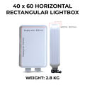 KGS Portable Advertising LED Lightbox Rectangle Outdoor Signage/ Business Promotion| without Logo. 