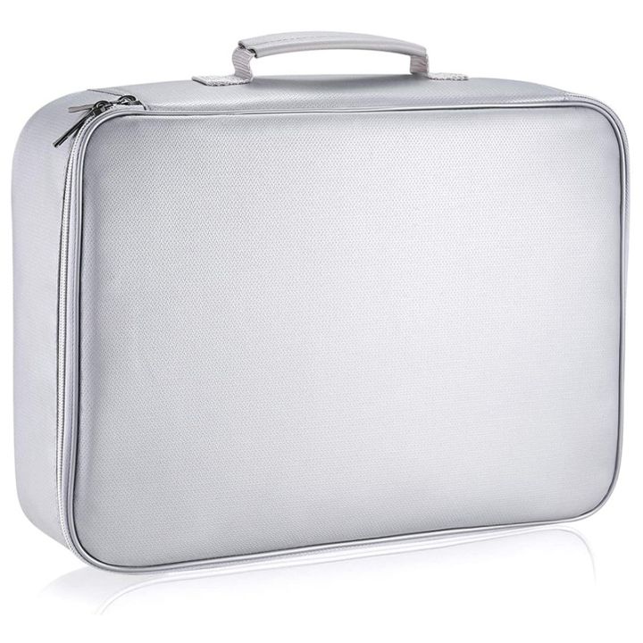 Fireproof Document Storage Bag,IPX4 Waterproof Document Storage Bag, Zipper Closure Safety Accessories,for Business Home