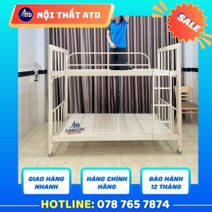 Giường Tầng Hộp 4x8 Đẹp Bền Giá Rẻ ngang 80cm 1m 1m2 1m61m8 x2m [ BH 1 NĂM]