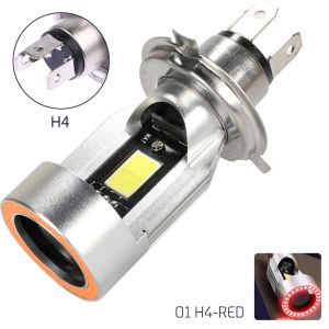 Đèn pha led Y5 xe máy ô tô 2IN1 chân H4 viền led 45W cực đẹp hàng chất lượng cao siêu sáng đồ chơi xe máy