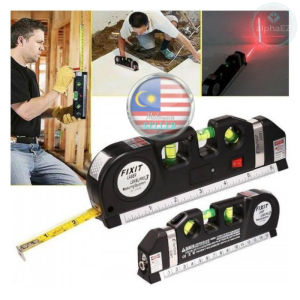Tools 4 In 1 Multipurpose Laser Level Spirit Level Measuring Tape High Precision Tape Ruler Adjustable Laser Leveller