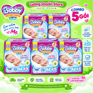 [ COMBO 5 BỊCH ] Tã dán BOBBY size SX70 S80 M76