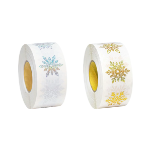 Miếng dán hình bông tuyết Mùa Đông Sticker Giáng Sinh Nhãn Phong Bì Con Dấu Cho Kỳ Nghỉ Hộp Quà Tặng Thủ Công Trang Trí