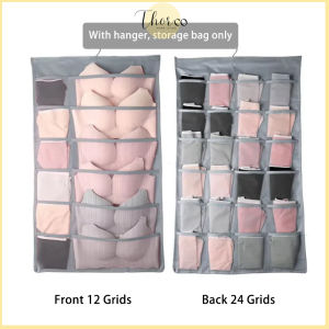 Bra Organizers Hanging Bra Storage Bra Hanger Closet Hanging Organizer for Bra Underwear Socks Dual-Sided Storage Bags