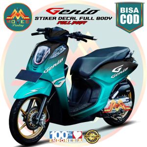 Terbaru⭐⭐⭐⭐⭐bisa cod / bayar di tempat decal dekal stiker full body stiker motor honda genio motif warna gradasi