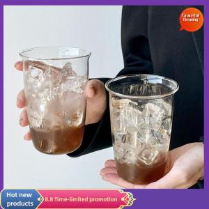 Graceful Coffee Cup Curled Latte Cups Household Glass Drinkware Juice Milk Simple Mug Transparent Water Bottles Glassware Cups Coffeeware